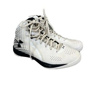 Under Armour White and Black Athletic Shoes